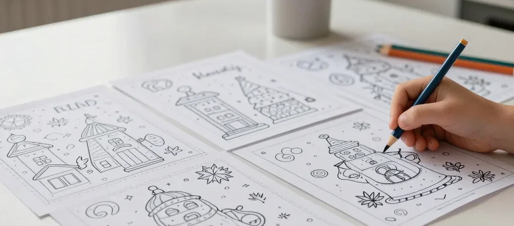A Holiday Coloring Page That’s Ready When You Are